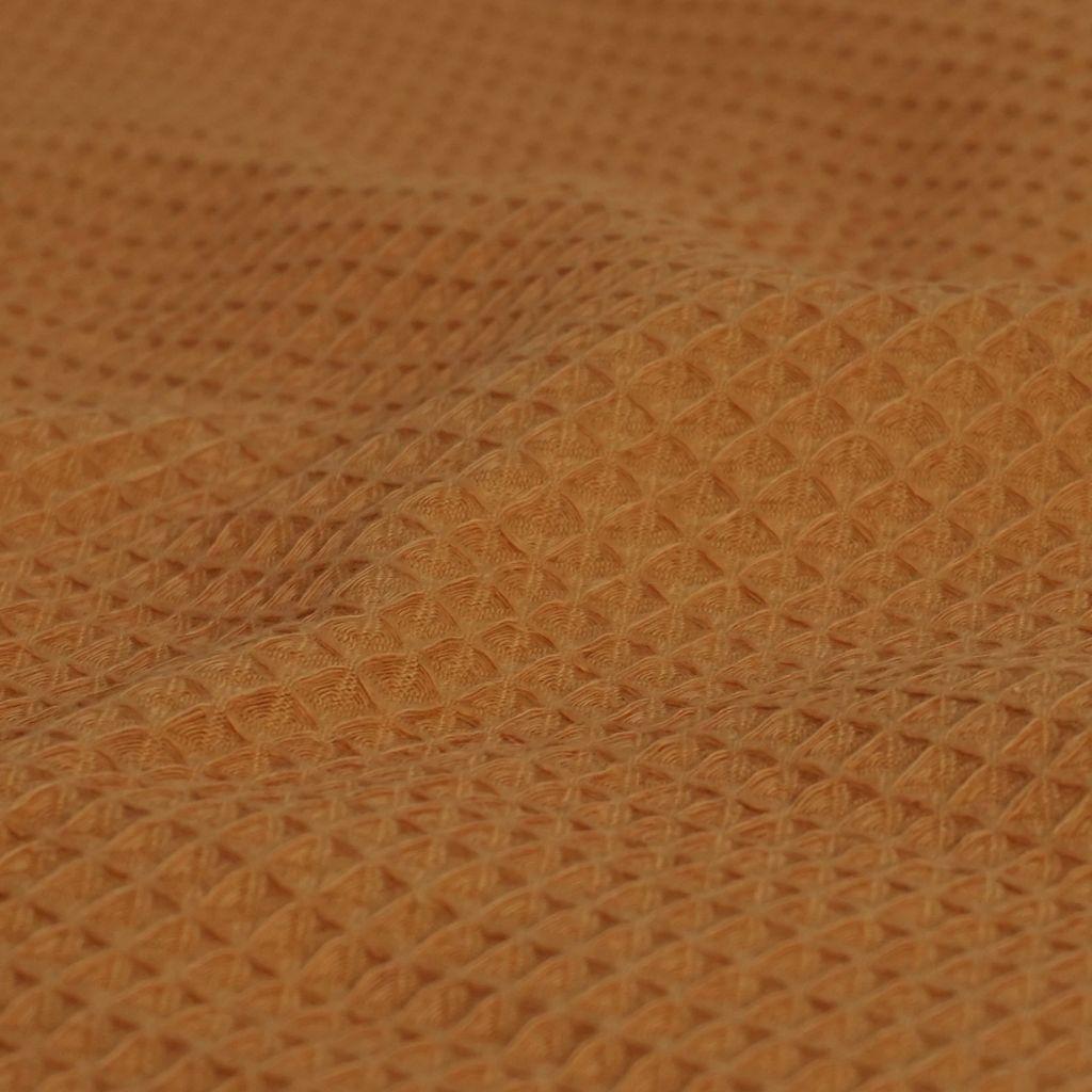 Waffelpique Pikee Baumwolleockergelb